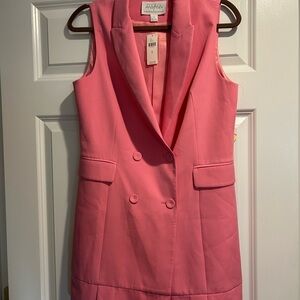 Anthropologie Pink Blazer Dress